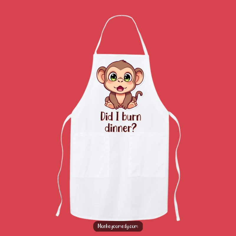 Funny Monkey Surprise Apron: React to Cooking With Comedic Flair