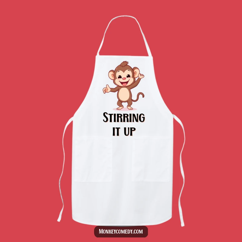 Funny Dancing Monkey Apron - Chef's Hilarious Kitchen Companion