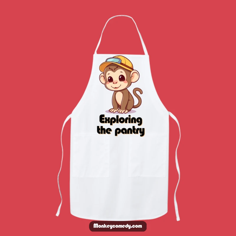 Funny Explorer Monkey Apron - Adventure in the Kitchen!