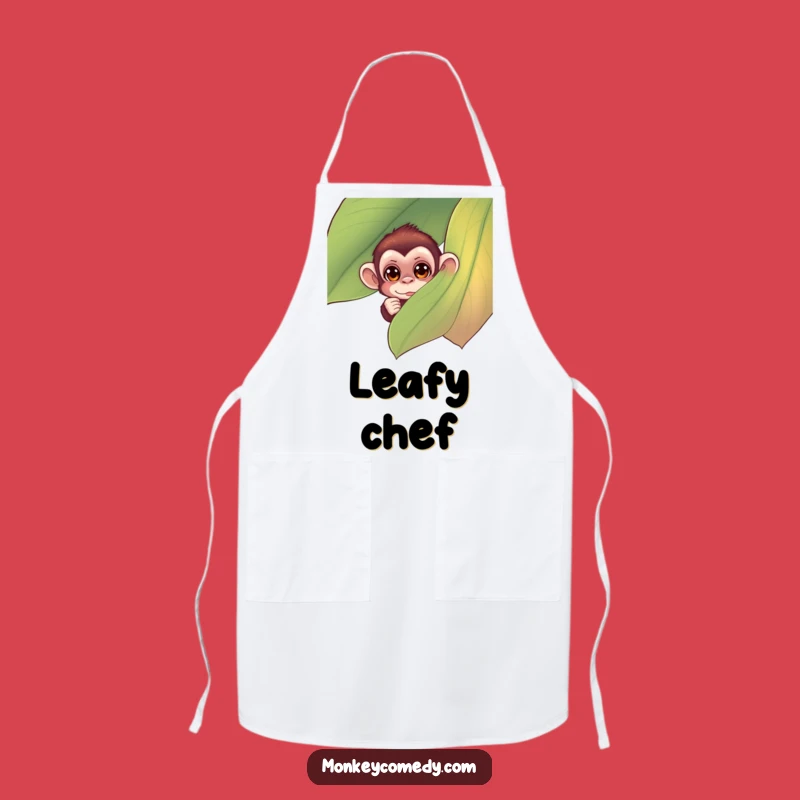 Funny Monkey Chef Apron - Hilarious Peeking Kitchen Fun