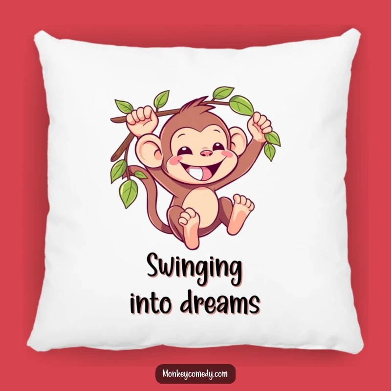 Cozy Funny Kawaii Monkey Pillow: Snuggle Up With Jungle Giggles