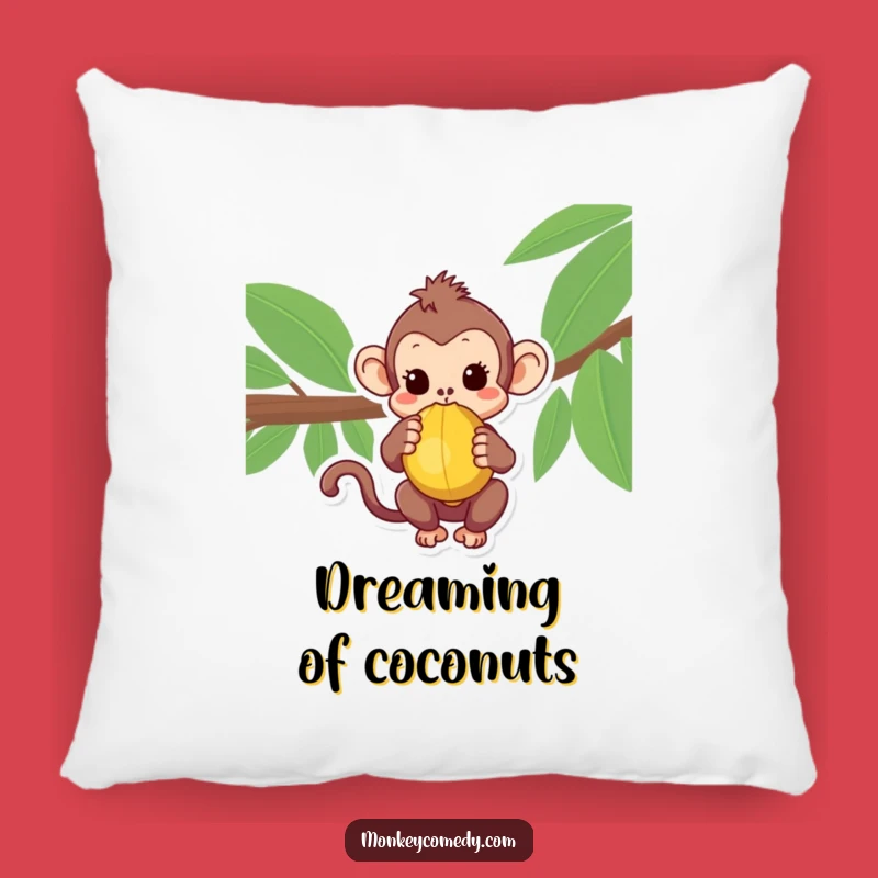 Cozy Kawaii Monkey Coconut Pillow - Adorable Comfort for Your Home!