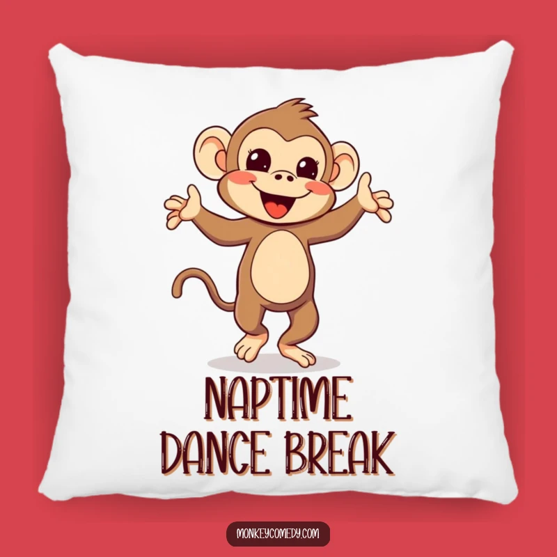 Funny Kawaii Monkey Dance Pillow: Cuddle Up with Silly Tail Dancing Comfort
