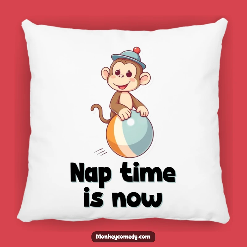 Funny Monkey Hat Ball Ride Pillow: Snuggle Up with Comedic Charm
