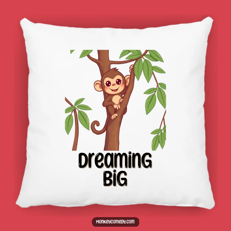 Funny Monkey Pillow - Comfy Determined Primate Cushion