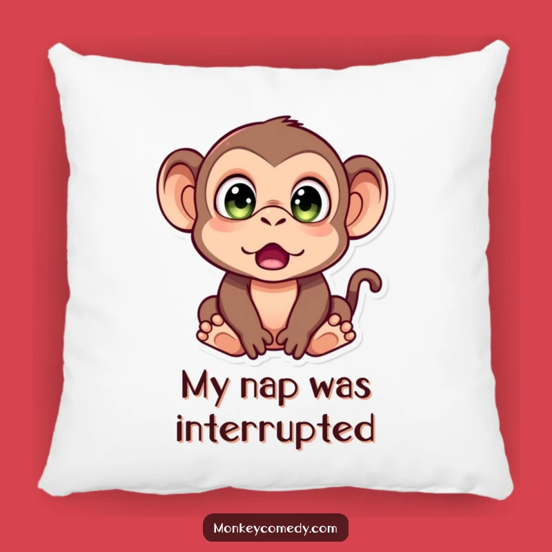 Funny Monkey Surprise Pillow: Comfy Cushion for Your Astonished Moments