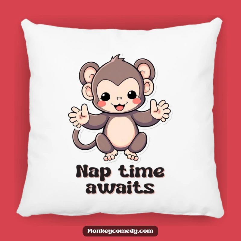 Funny Kawaii Monkey Pillow: Huggable Comfort Funny Gift