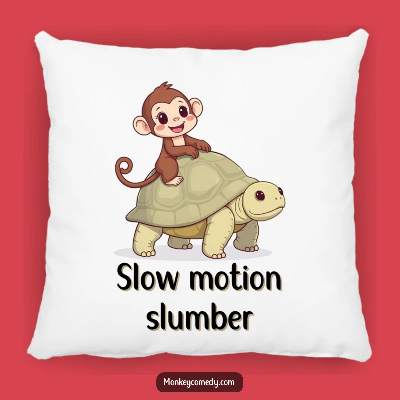 Funny Monkey Tortoise Pillow: Snuggle with Hilarious Primate Companionship