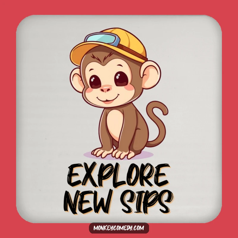Funny Explorer Monkey Coasters - Protect Surfaces with Adventure