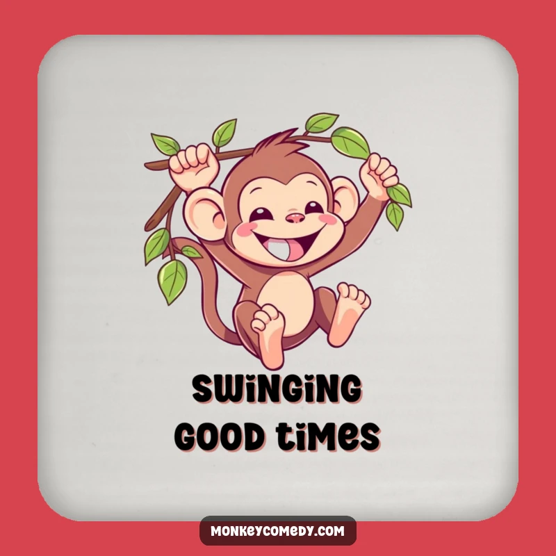 Funny Kawaii Monkey Coaster Set: Protect Surfaces With Jungle Smiles