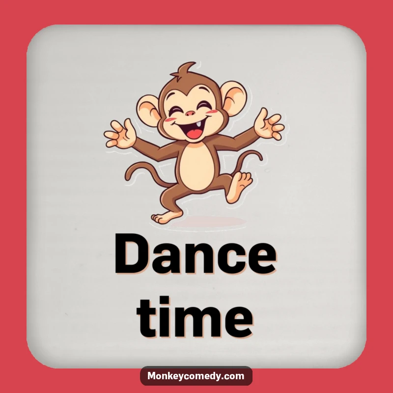 Funny Monkey Coaster - Hilarious Dance Moves to Protect Surfaces