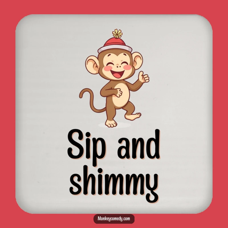 Funny Monkey Dance Coaster: Protect Surfaces with This Hilarious Primate's Giggles