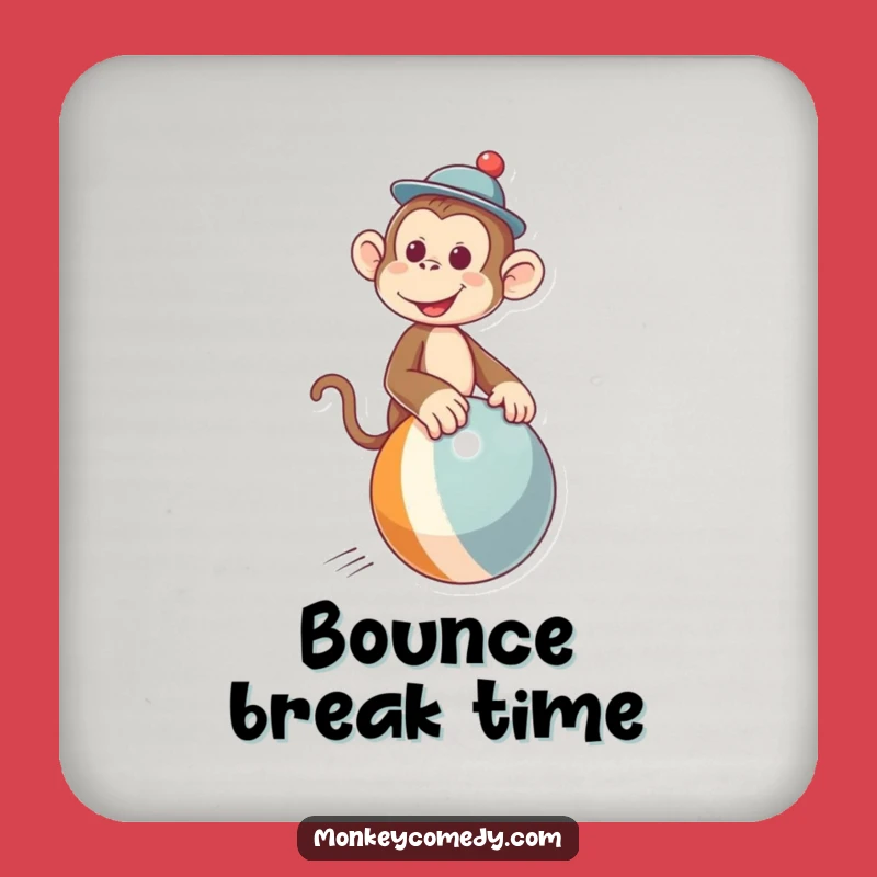 Funny Monkey Hat Ball Ride Coaster: Protect Surfaces with Playful Art