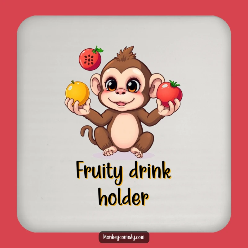 Funny Monkey Juggling Coasters: Protect Surfaces with Playful Jungle Charm