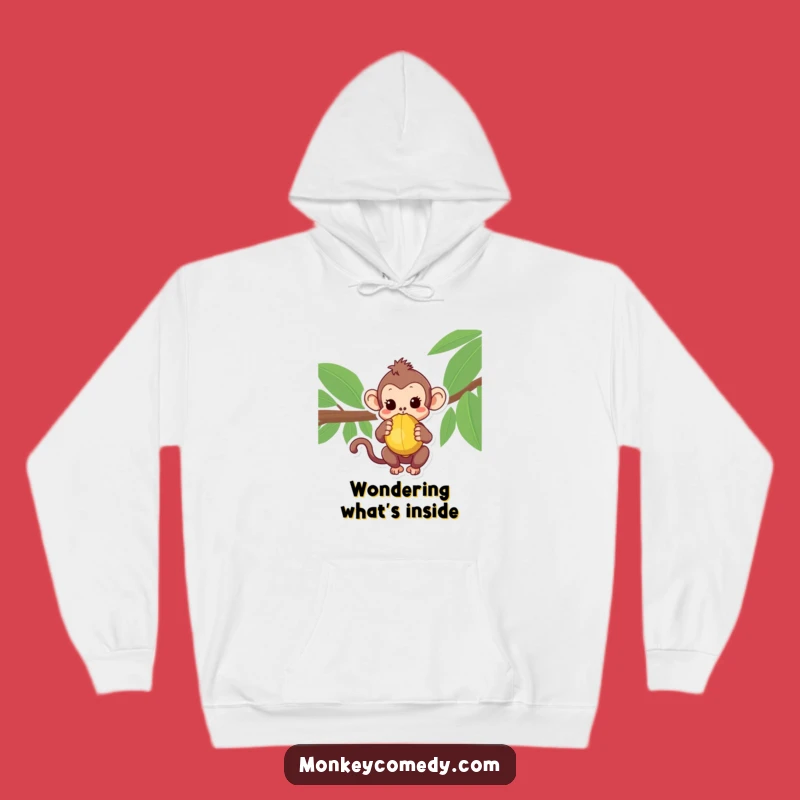 Cozy Curious Kawaii Monkey Coconut Hoodie - Adorable & Warm!