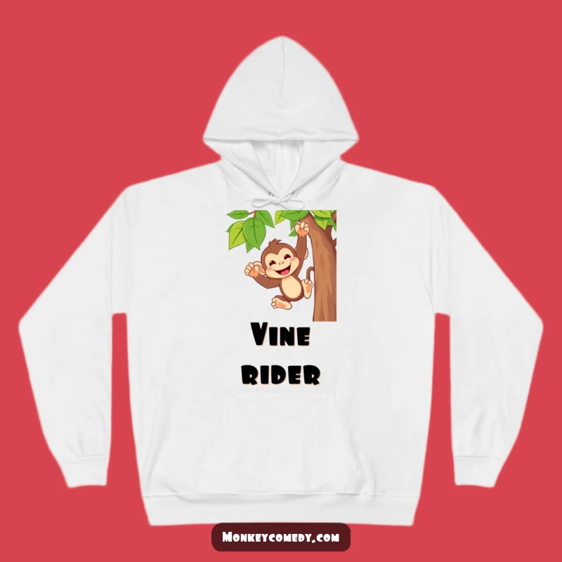 Cozy Funny Monkey Hoodie - Warm and Hilarious Swinging Monkey Gift