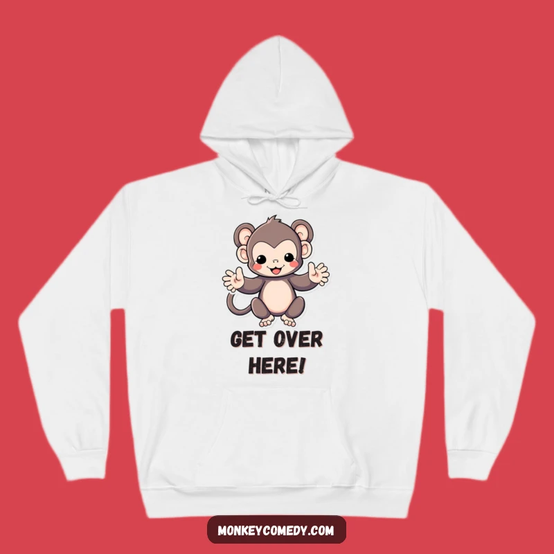 Cozy Funny Kawaii Monkey Hoodie: Embrace the Warmth Funny Gift