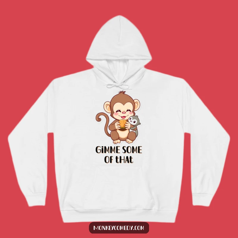 Funny Kawaii Monkey Hoodie - Cozy Friendship Wear, Hilarious & Adorable Gift!
