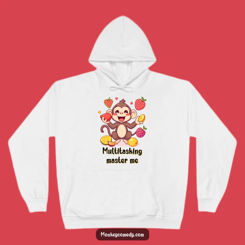 Cozy Funny Kawaii Monkey Juggling Hoodie: Warmth Meets Playful Skill