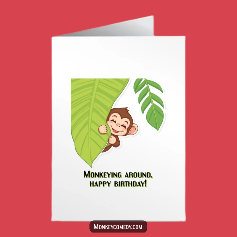 Free Printable Birthday Card: Monkey Wink Jungle Fun, Hilarious Downloadable Gift