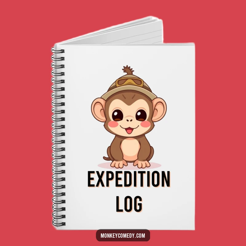 Funny Kawaii Monkey Explorer Notebook - Cute Adventure Journal, Perfect Funny Gift for Travelers