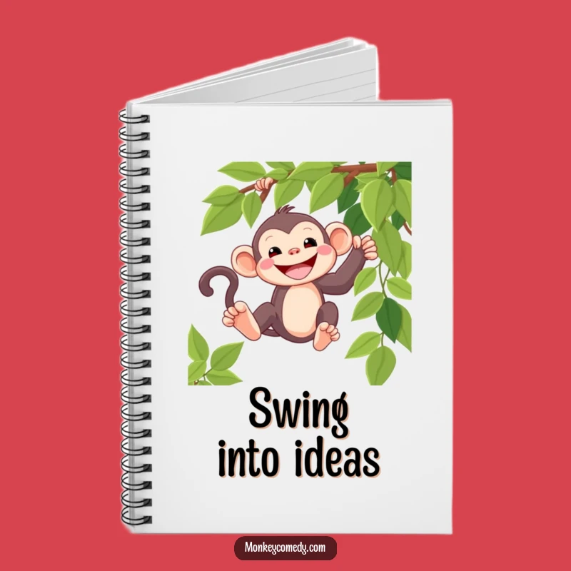 Funny Kawaii Monkey Grin Notebook - Jot Down Playful Ideas