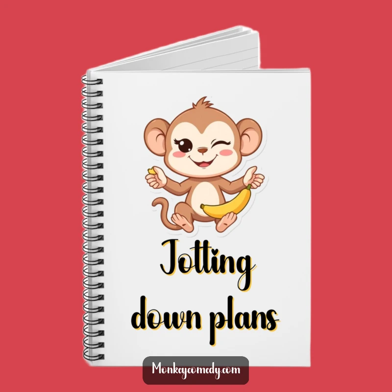 Funny Kawaii Monkey Notebook - Cute Juggling Journal, Perfect Funny Gift for Creatives