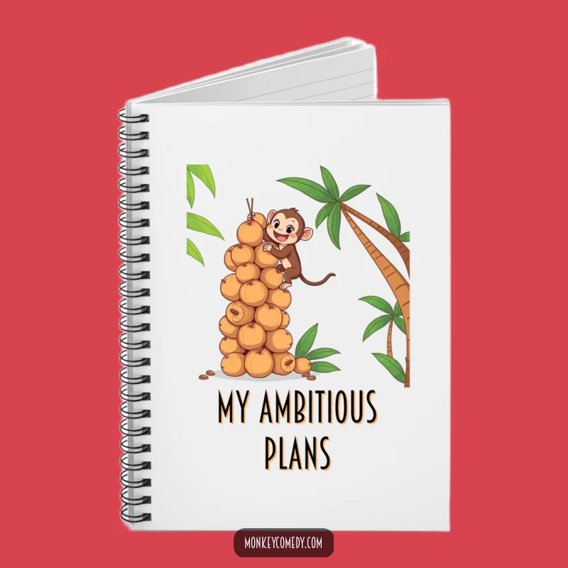 Funny Monkey Coconut Climb Notebook: Plan Your Next Big Adventure