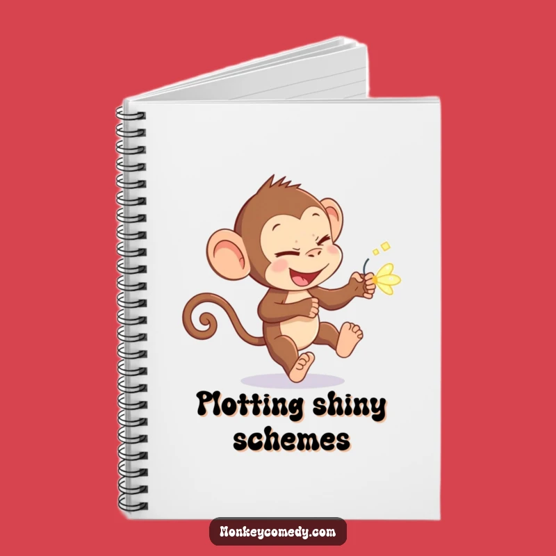 Funny Monkey Firefly Notebook: Jot Down Ideas in This Hilarious Primate's Chase
