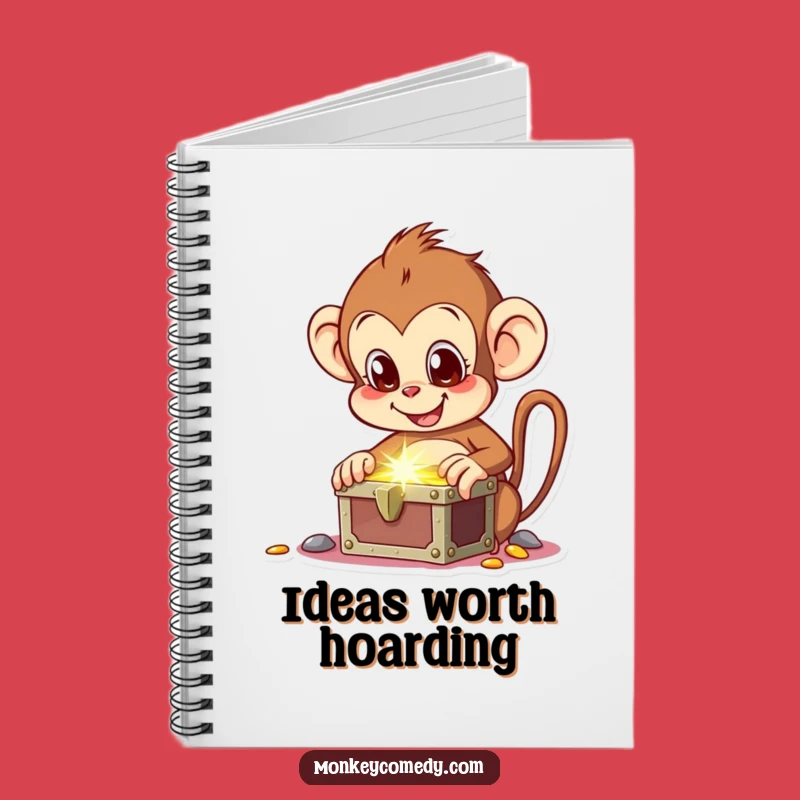 Funny Monkey Treasure Notebook - Journal Your Discoveries with Joy