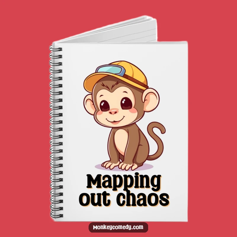 Funny Explorer Monkey Notebook - Jot Down Exploration Notes