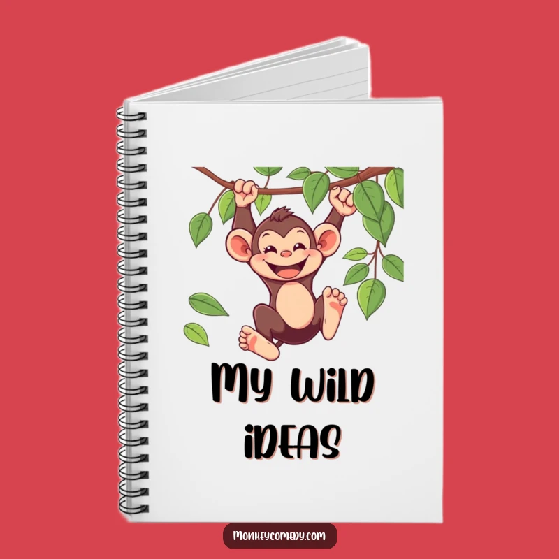 Funny Monkey Notebook: Swinging Primate Idea Journal Gift