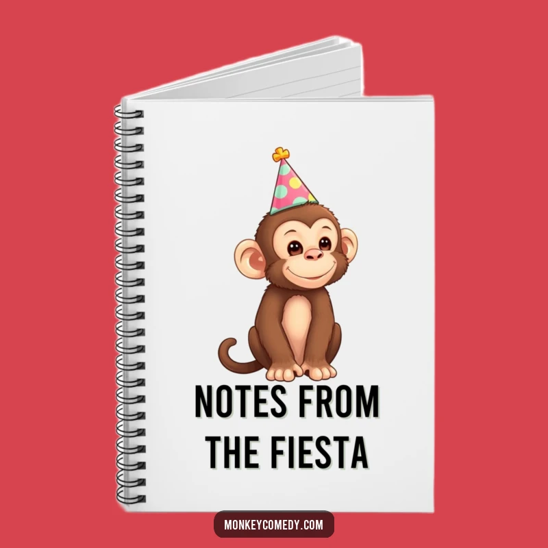 Funny Monkey Party Hat Notebook: Jot Down Ideas With Primate-Themed Playfulness