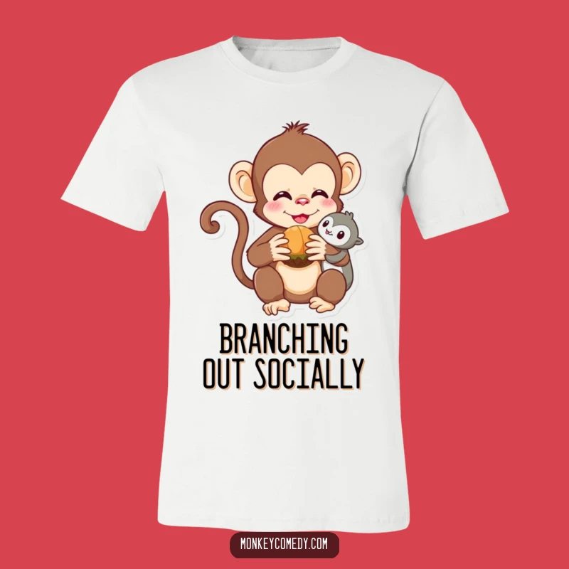 Funny Kawaii Monkey T-Shirt - Cute Friendship Tee, Adorable & Hilarious Gift!