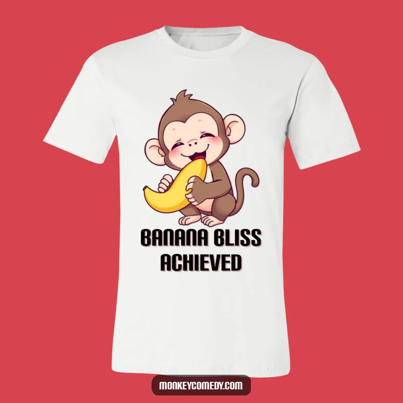 Funny Monkey Banana Bliss Shirt: Wear Your Joy with This Hilarious Primate Tee