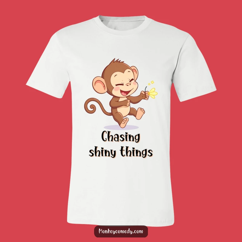 Funny Monkey Firefly Chase Shirt: Hilarious Primate's Night Hunt for Fun