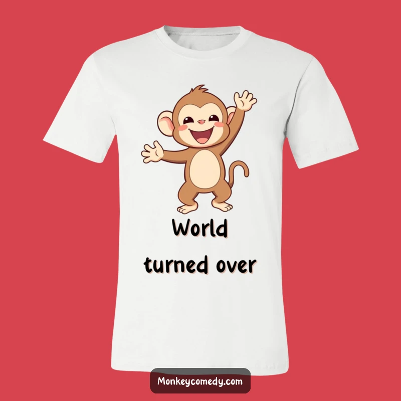 Funny Kawaii Monkey Handstand Tee: Acrobatic Humor Funny Gift
