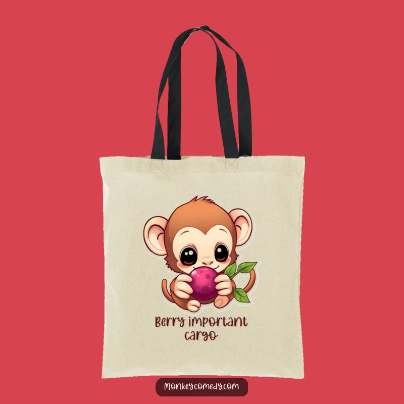 Charming Kawaii Monkey Berry Tote Bag - Your Go-To Accessory!