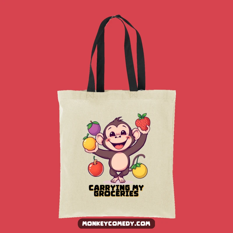 Funny Monkey Tote Bag: Carry the Fun, Juggling Monkey Funny Gift Bag
