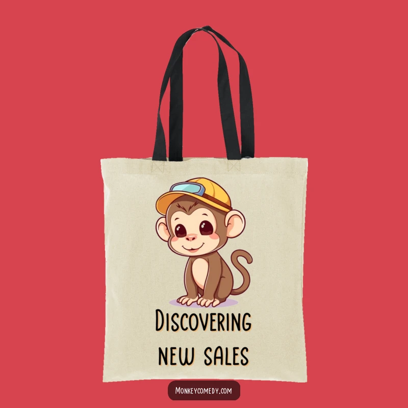Funny Explorer Monkey Tote Bag - Carry Your Discoveries!