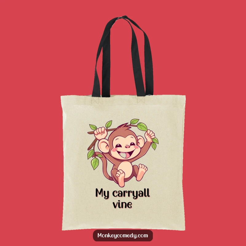 Funny Kawaii Monkey Tote Bag: Carry Your Essentials with Jungle Laughs