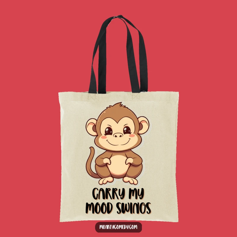 Funny Kawaii Monkey Tote Bag - Hilarious Face, Your New Go-To Accessory!