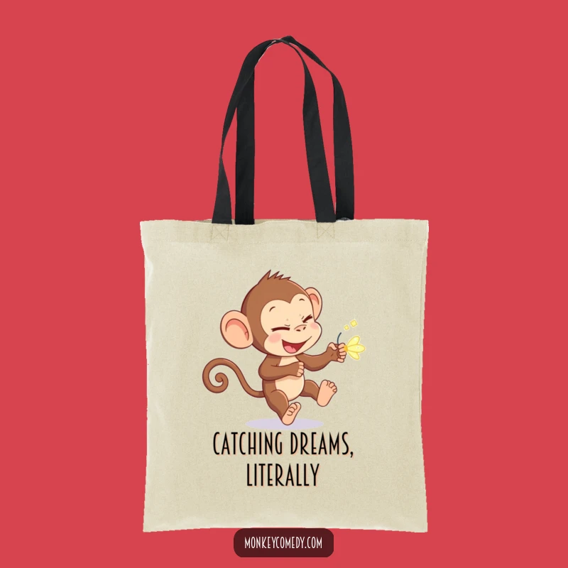 Funny Monkey Firefly Tote Bag: Carry Your Nighttime Adventures with Humor