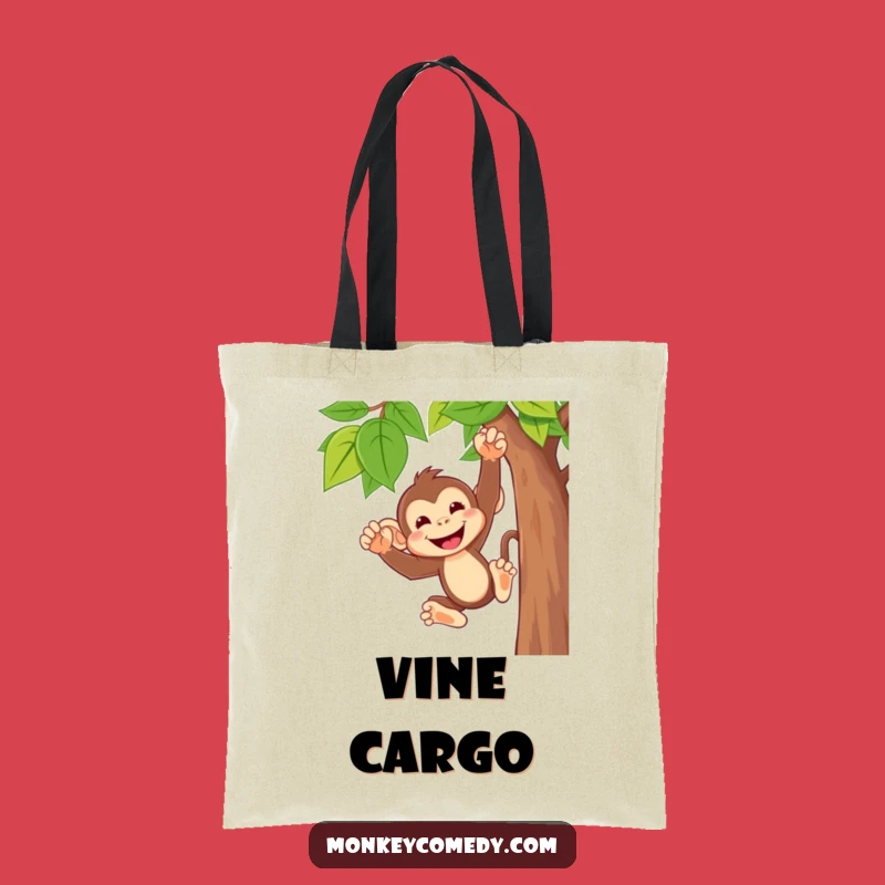 Funny Monkey Tote Bag - Hilarious Swinging Design for Everyday Adventures